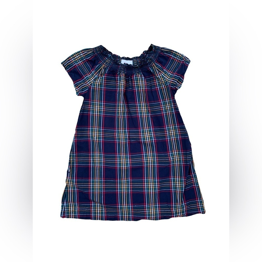 Hanna Andersson Size 120, 6-7, Tartan Plaid Smocked Dress
